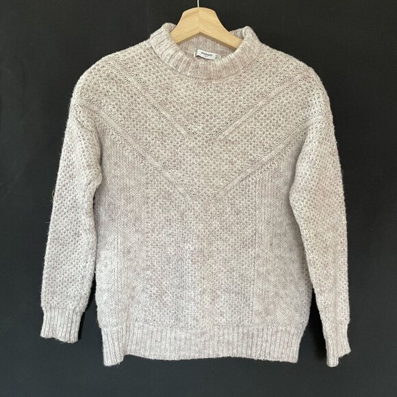 Mango Sweaters - Mango suit women's size small turtleneck light lavender purple sweater knit